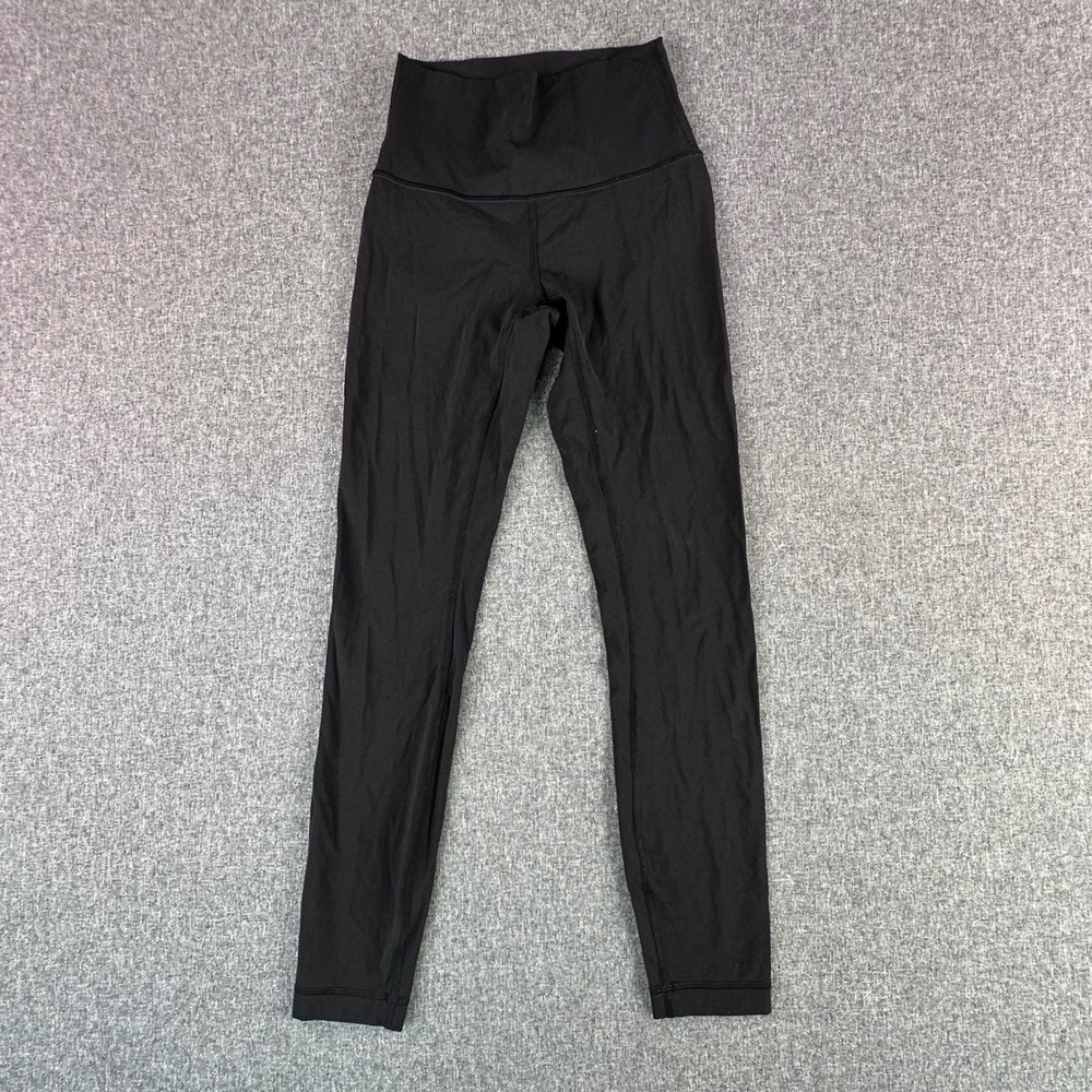 Lululemon Leggings Womens 2 Align Black High Rise Athleisure W8BP9S